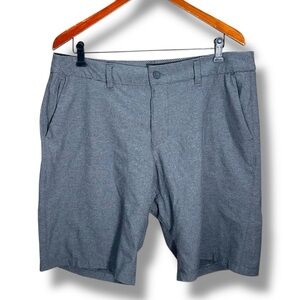 Men's Hang Ten Versatile Hybrid Gray Micro Stripe Shorts Size 36